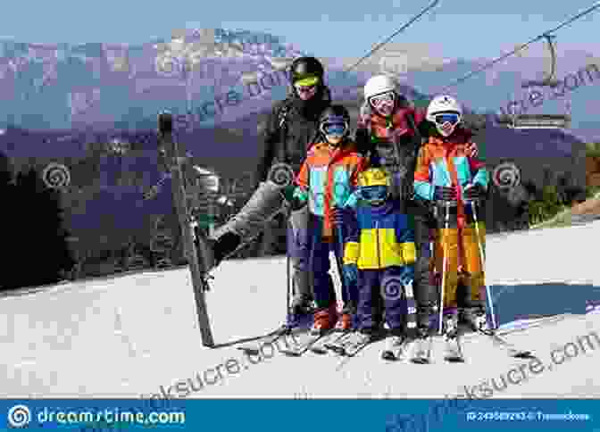 A Family Skiing Together On A Gentle Slope, With Children Laughing And Parents Guiding Them Down The Hill. Moon Salt Lake Park City The Wasatch Range: Local Spots Getaway Ideas Hiking Skiing (Travel Guide)