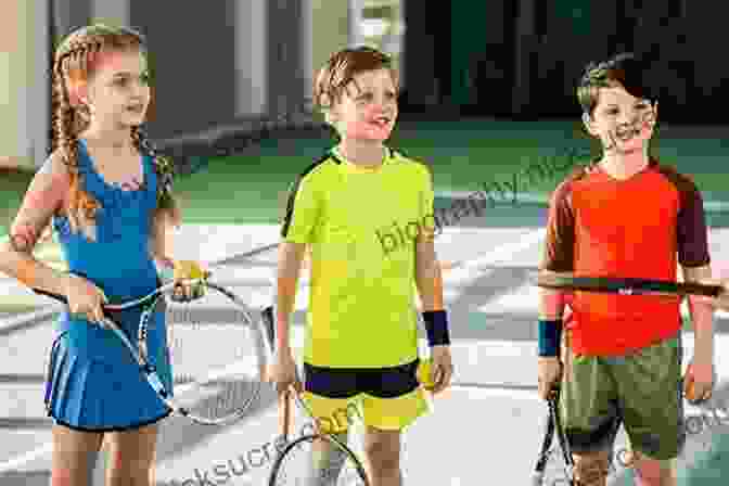 A Group Of Children Learning To Play Tennis With A Coach Pre Tennis Teaching Manual : More Than 450 Exercises For Those Who Want To Teach How To Start Playing Tennis Or Any Other Racket Sport