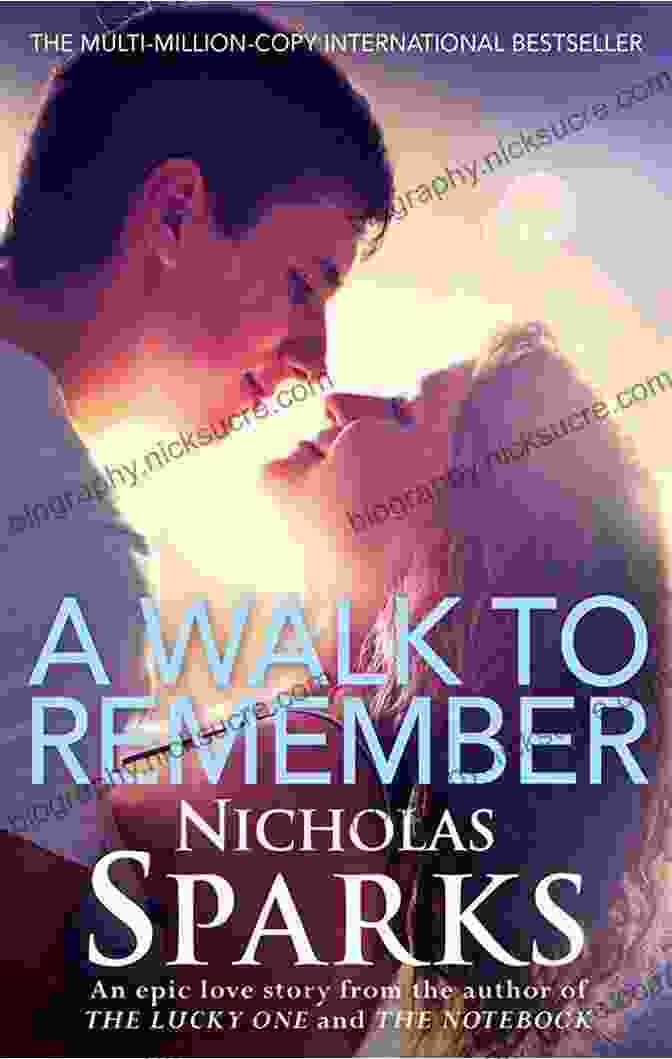 A Walk To Remember Book Cover, Featuring A Couple Embracing Under A Starry Sky A Walk To Remember Nicholas Sparks