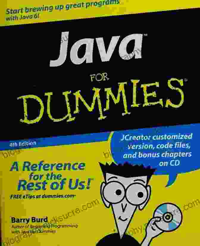 Java For Dummies Barry Burd Book Cover, A Comprehensive Guide For Beginners To Advanced Coders. Java For Dummies Barry Burd