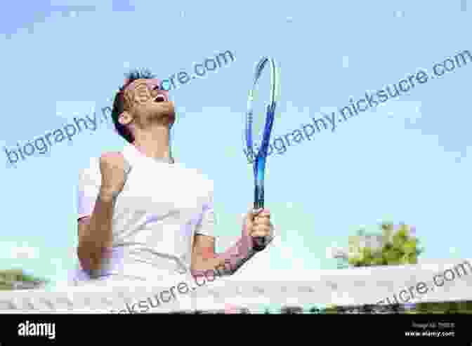 Jeff Belanger Celebrating A Victory On A Tennis Court, A Smile Of Triumph Adorning His Face Tennis From A Nobody Jeff Belanger