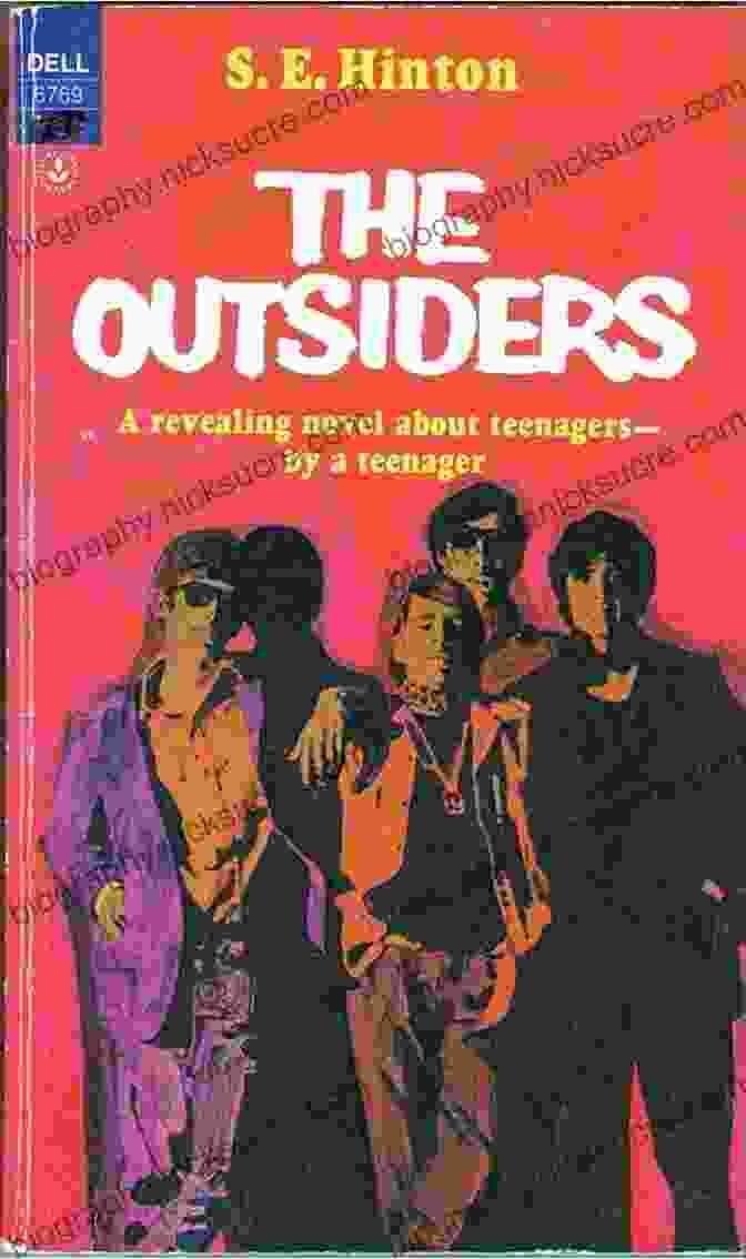 The Outsiders Book Cover By S.E. Hinton Depicting Two Members Of Rival Gangs, The Greasers And The Socs The Outsiders S E Hinton