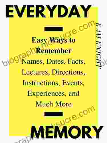 Everyday Memory: Easy Ways To Remember Names Dates Facts Lectures Directions Instructions Events Experiences And Much More (Mental Performance)